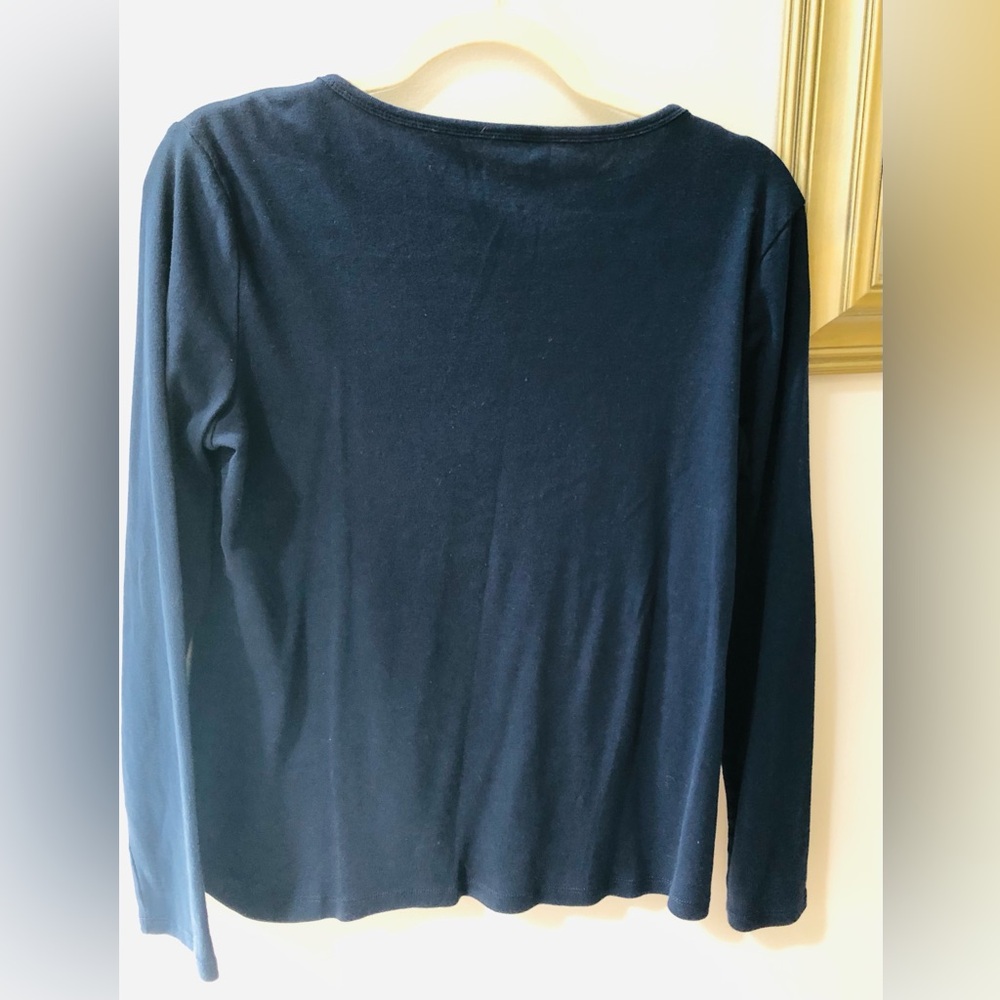 Liz Claiborne Dark Blue Top - Picture 4 of 4